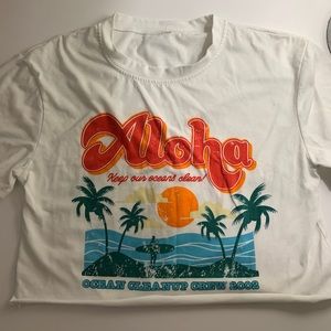 “Aloha Keep our oceans clean!” Graphic Tee